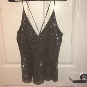 Never Worn NWOT Express sequin tank top